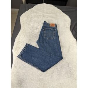 Levi's 505 Mens Straight Denim Jeans Size 36x32 Pants Blue